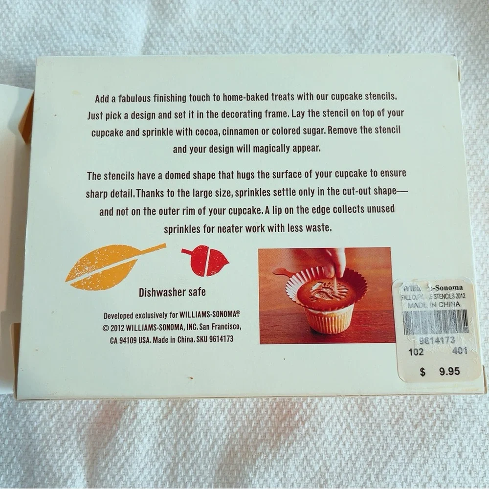 Cupcake stencils. Williams Sonoma